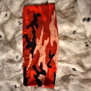Fashion Nova Pink and Red Camouflage Fabric